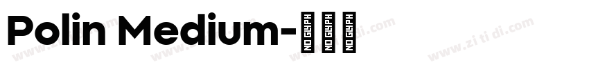 Polin Medium字体转换